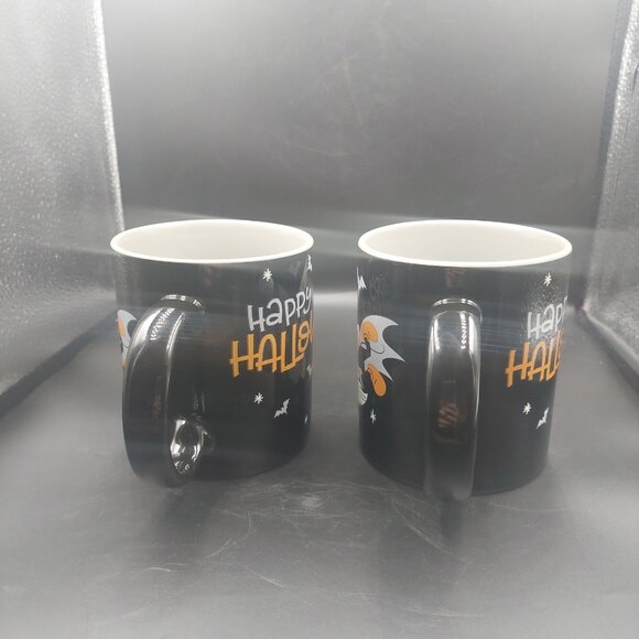 HAPPY HALLOWEEN 2 NEW Disney Witch Minnie & Vampire Mickey Mouse Bats Moon Mugs - Picture 3 of 7